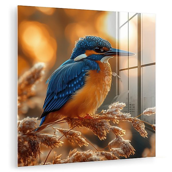MuchoWow Acrylglasbild Eisvogel - Herbst - günstig online kaufen