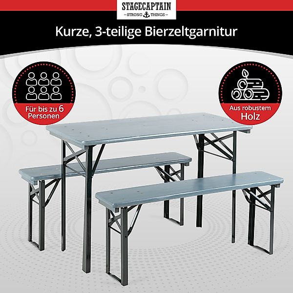 Stagecaptain Bierzeltgarnitur Hirschgarten BB-117 Sitzgarnitur 117 günstig online kaufen