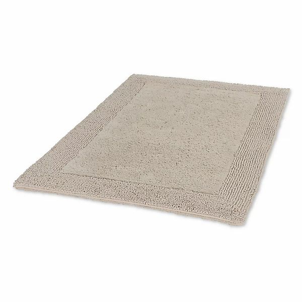 Schöner Wohnen Badteppich Bahamas 67 cm x 110 cm Bordüre Beige günstig online kaufen