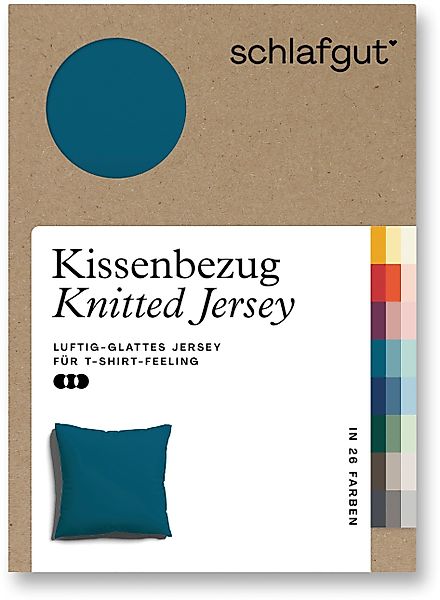 Schlafgut Kissenbezug Knitted Jersey aus Bio-Baumwolle günstig online kaufen