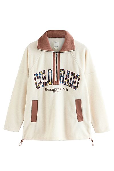 Next Fleecejacke Fleece mit halben Reißverschluss günstig online kaufen