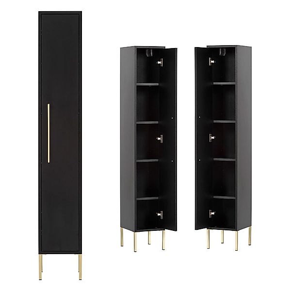 Lomadox Hochschrank SARAY-80 Badezimmer Schrank Badschrank günstig online kaufen