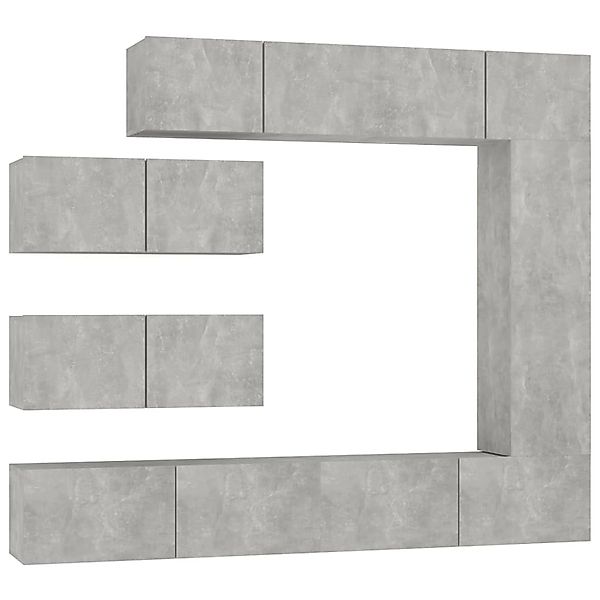 VidaXL 7-tlg. TV-Schrank-Set Betongrau Holzwerkstoff 2 günstig online kaufen