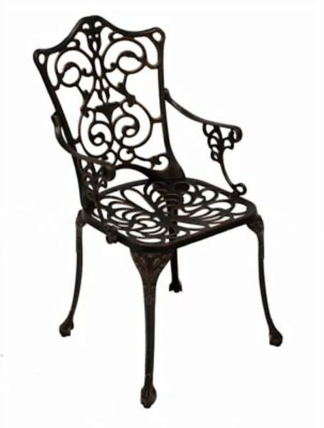 DEGAMO® Sessel Jugendstil, Aluguss bronze antik braun günstig online kaufen