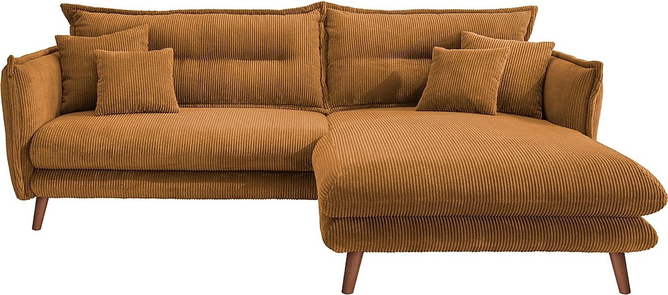 INOSIGN Ecksofa »Lazio modern und bequem, schmale Armlehnen, tolle Detailve günstig online kaufen