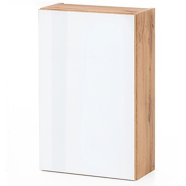 Held Möbel Hängeschrank Pisa 40 cm Weiß-Wotaneiche günstig online kaufen