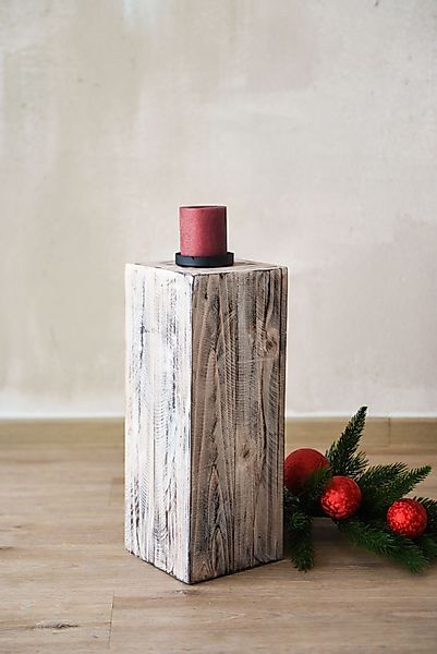 VIVANNO Bodenwindlicht Holz LUMIRA Säule - günstig online kaufen