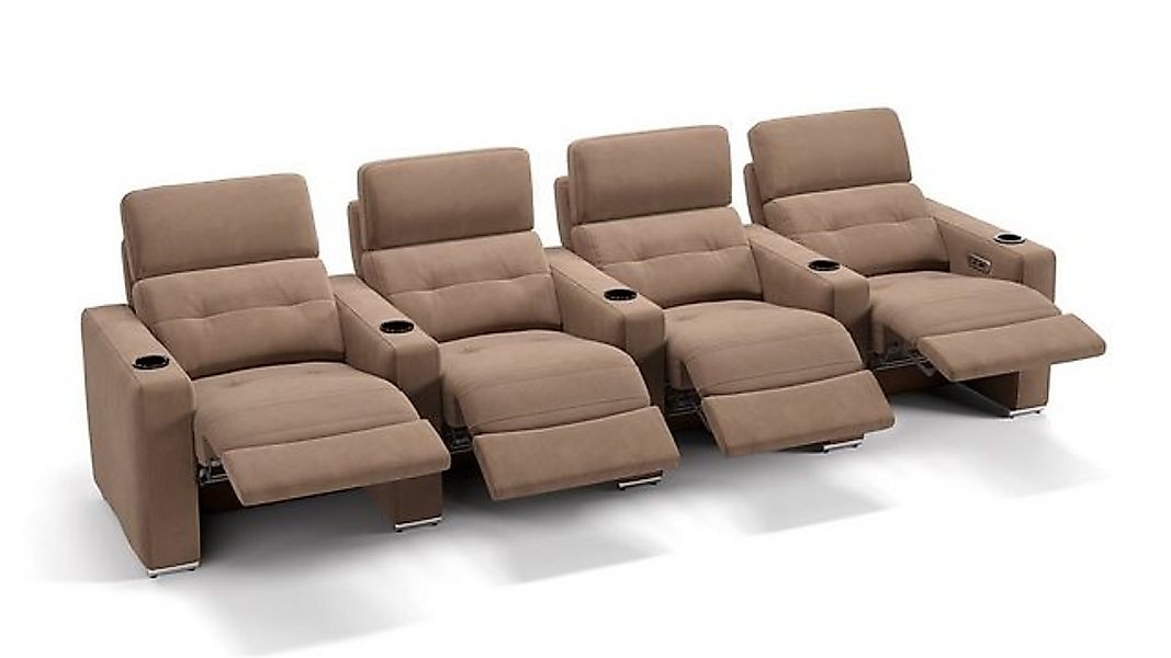 Sofanella 4-Sitzer Stoff BARI, Heimkinosofa, Kinocouch, Funktionssofa, Kino günstig online kaufen