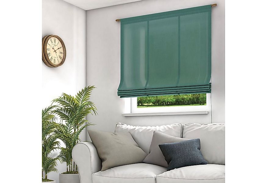 Neutex for you! Raffrollo Mara-ECO, mit Stangendurchzug, freihängend günstig online kaufen