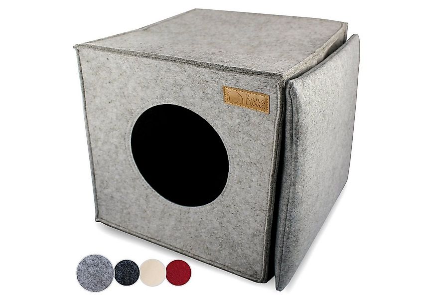 KaraLuna Tierbett Katzenhöhle aus Filz fürs Regal I Katzenbett Katze Schlaf günstig online kaufen