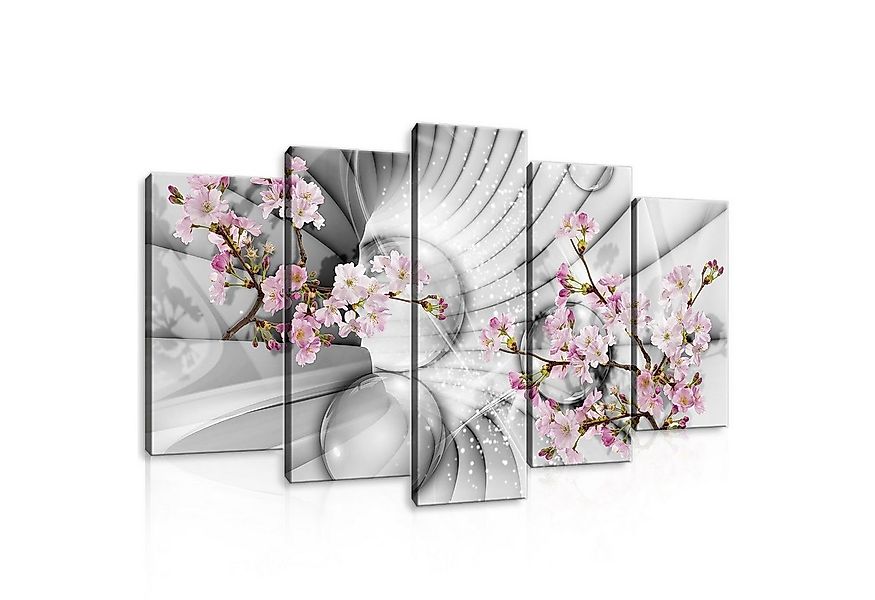 Wallarena Leinwandbild Blumen Tunnel Abstrakt Wohnzimmer Schlafzimmer Wandb günstig online kaufen