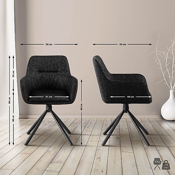 CLP Esszimmerstuhl Tipton (2er Set), mit günstig online kaufen