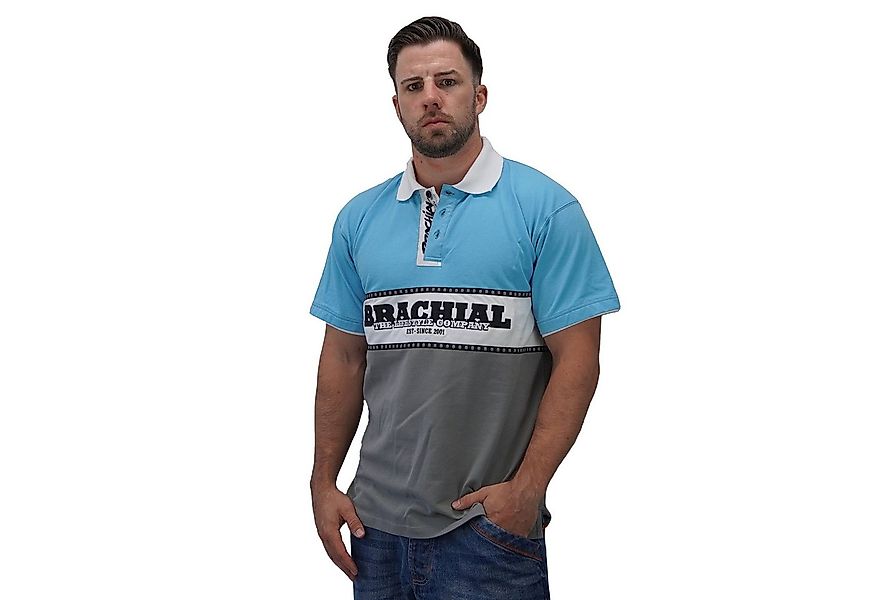 BRACHIAL THE LIFESTYLE COMPANY Poloshirt Brachial Polo-Shirt "Nautic" blau/ günstig online kaufen