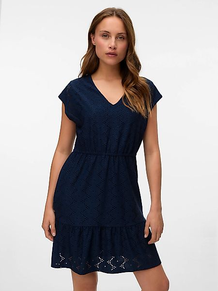 Vero Moda Minikleid "VMKIM CS V-NECK SHORT DRESS JRS GA" günstig online kaufen