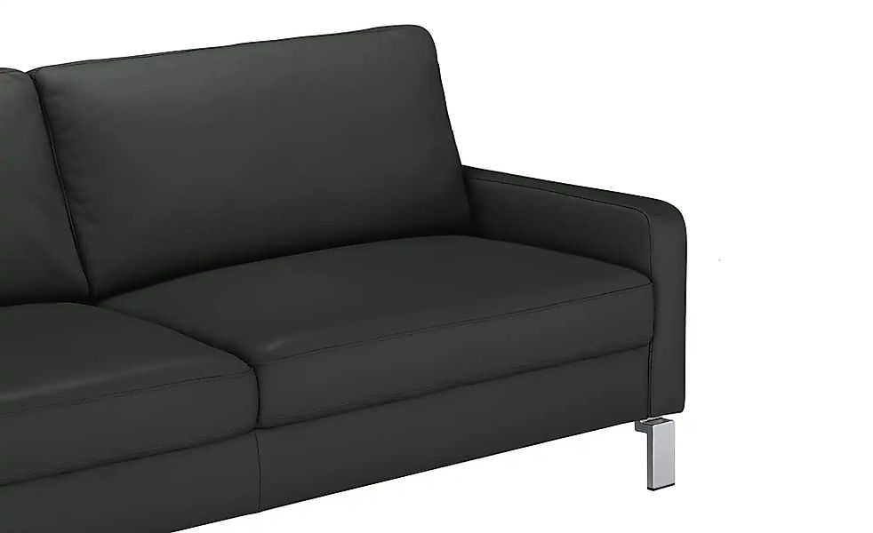 Max Schelling Ledersofa mit Winkelfüßen Maximum ¦ schwarz ¦ Maße (cm): B: 2 günstig online kaufen