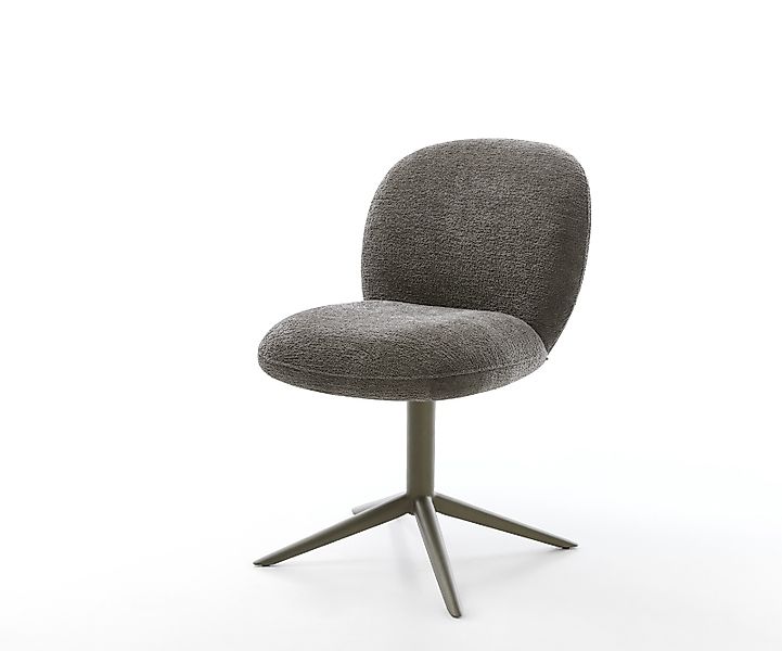 Drehstuhl Nube-Flex Bouclé Soft Schlamm Fußkreuz Effektfinish Titan 360° dr günstig online kaufen