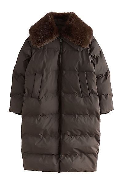 Next Fellimitatmantel Langer, wattierter Mantel mit günstig online kaufen