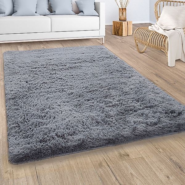 Paco Home Hochflor-Teppich Silky 591, rechteckig, günstig online kaufen