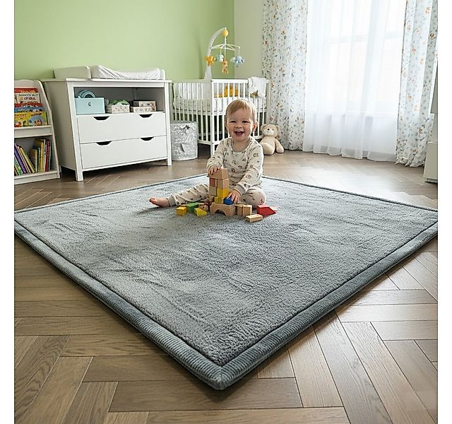 Vimoda Kinderteppich Spielmatte, Krabbelmatte, [3 cm] rutschfest weich & di günstig online kaufen