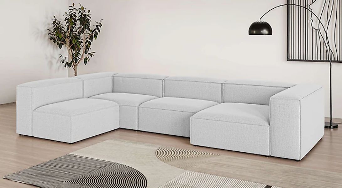 INOSIGN Wohnlandschaft »HAILY U-Form mit Ottomane links/rechts, Maße B/T/H: günstig online kaufen