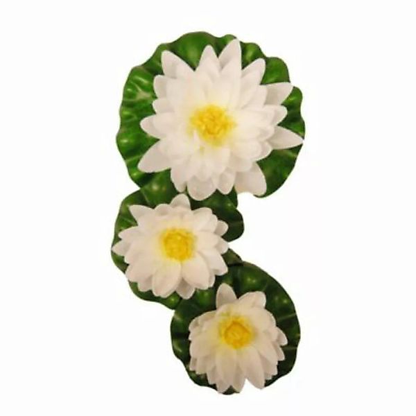 Ubbink 3-tlg. Dekoratives Seerosen-Set Weiß Teichpflanze weiß günstig online kaufen
