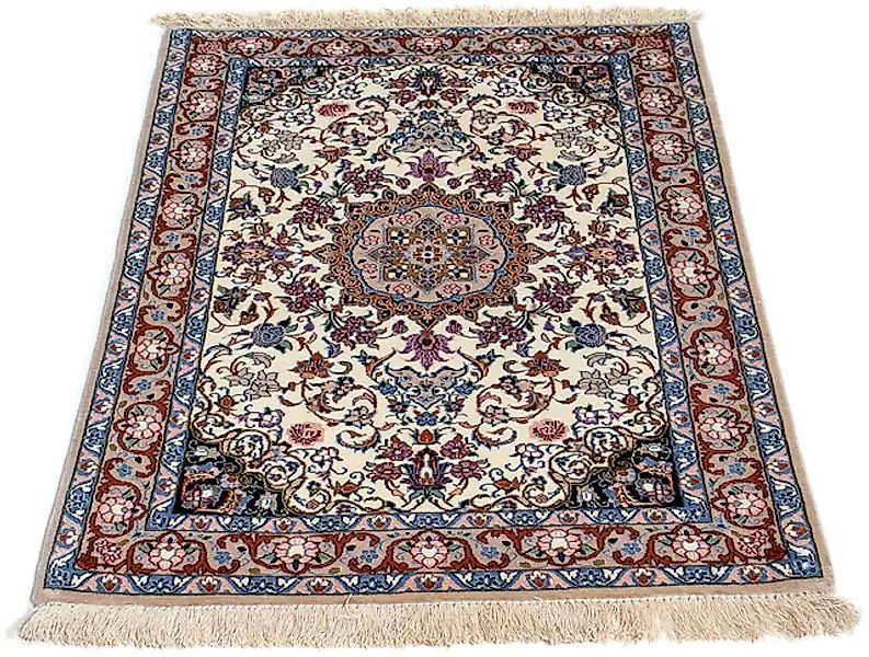 morgenland Orientteppich »Perser - Isfahan - Premium - 102 x 70 cm - beige« günstig online kaufen