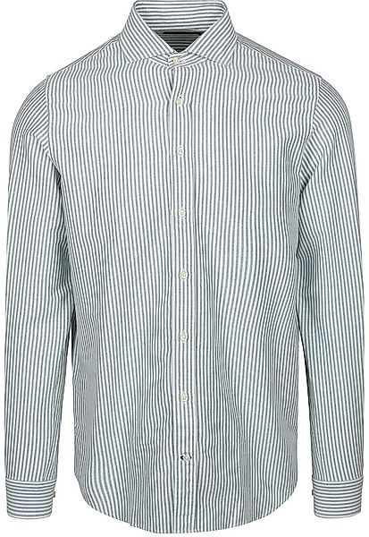 Steppin' Out Hemd Oxford Streifen Hellgrün  - Größe XXL günstig online kaufen