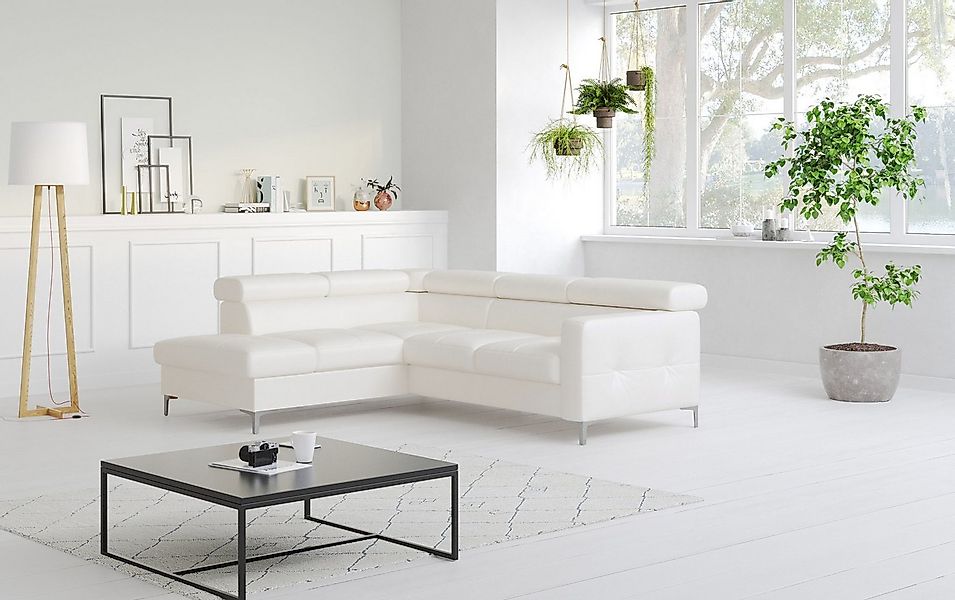 COTTA Ecksofa Sammy L-Form, mit Kopfteilverstellung, wahlweise mit Bettfunk günstig online kaufen