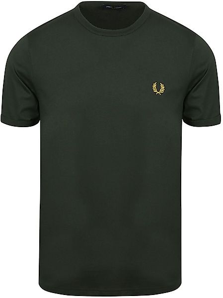 Fred Perry Ringer T-Shirt Grün X89 - Größe M günstig online kaufen