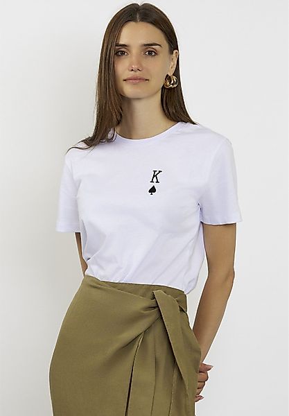 freshlions T-Shirt "Embroidere", 1 Stk. mit kleiner Stickerei auf der Brust günstig online kaufen