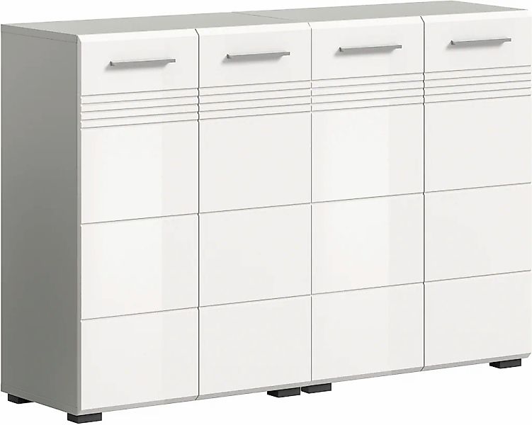 welltime Badmöbel-Set "Calicio, bestehend aus: 2 Midischränken" 2 Stk. tlg. günstig online kaufen