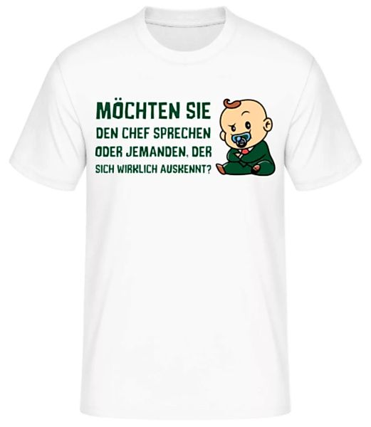 Chef Oder Der Sich Auskennt · Männer Basic T-Shirt günstig online kaufen
