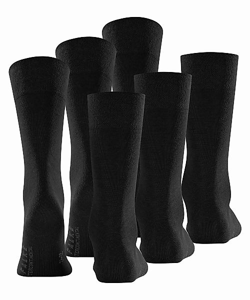FALKE Sensitive Intercontinental 3-Pack Herren Socken, 43-46, Schwarz, Uni, günstig online kaufen