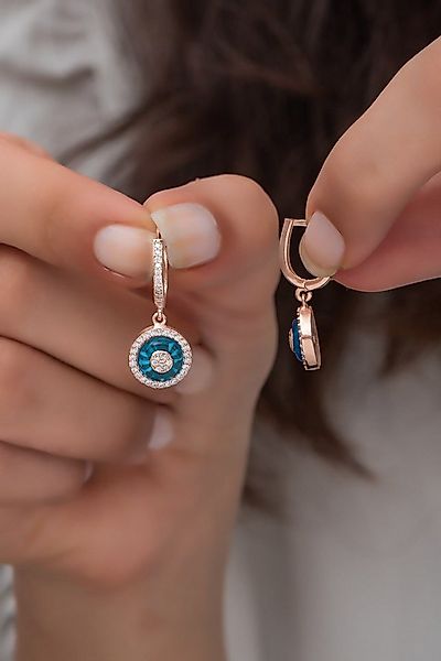 Nisan Ohrring-Set, 925 Sterling Silber Damen Ohrringe – Rosévergoldete Naza günstig online kaufen