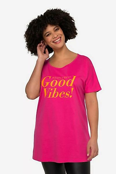 Angel of Style Rundhalsshirt T-Shirt Good Vibes Rundhals Halbarm günstig online kaufen