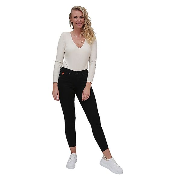 M.O.D. Damen Jeans Sina - Skinny Fit - Schwarz - Black Wash günstig online kaufen