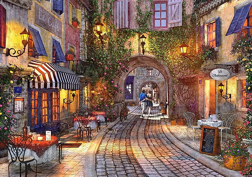 Castorland Puzzle Franzözische Gasse, Puzzleteile günstig online kaufen