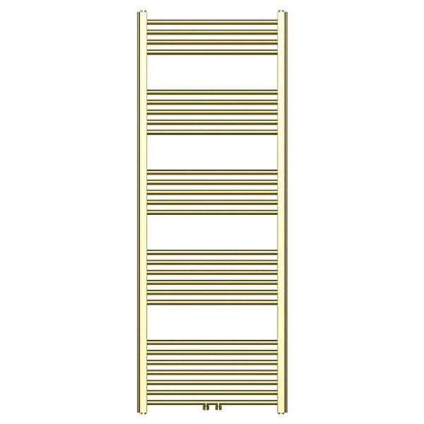 Belrad Handtuchheizkörper Mit Mittelanschluss In Gebürstetem Gold – 1600x60 günstig online kaufen