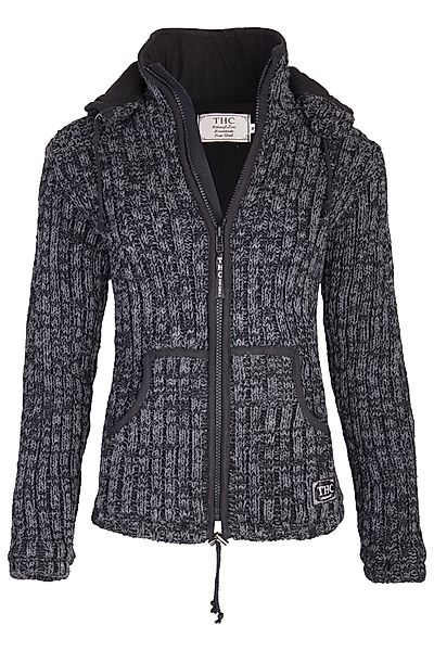 THC Natural Line Strickjacke Schafwollstrickjacke anthrazit günstig online kaufen