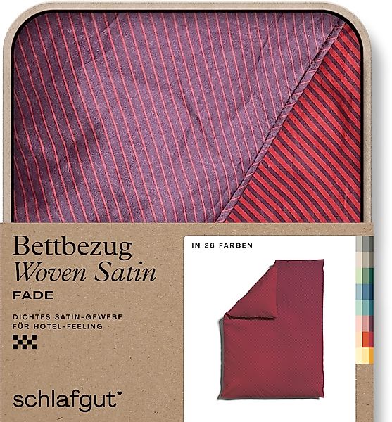 Schlafgut Bettbezug "Premium Bettbezug Woven Fade Satin (1 St)" Ton-in-Ton günstig online kaufen