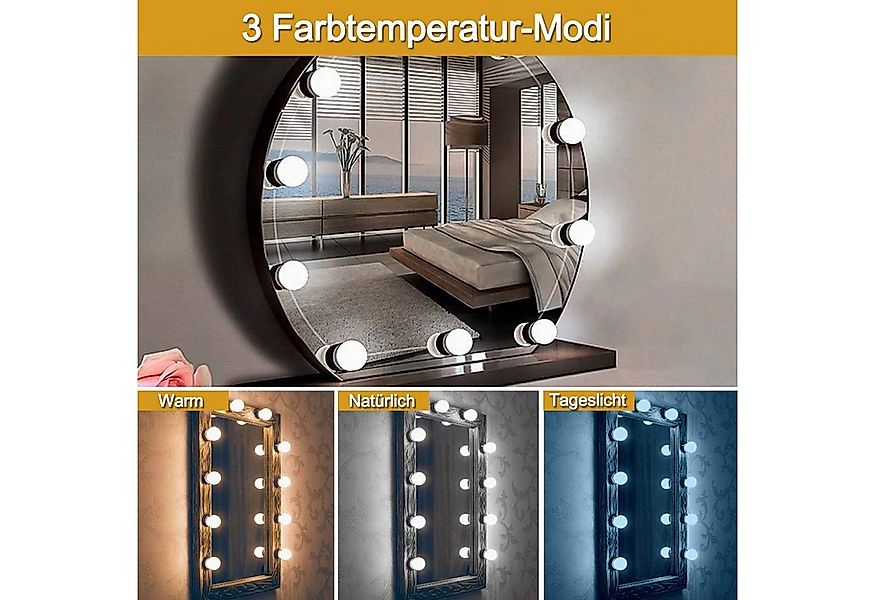 zggzerg LED-Lichtspiegel LED-Lichtspiegel Led Spiegelleuchte,3 Farbmodi Sch günstig online kaufen