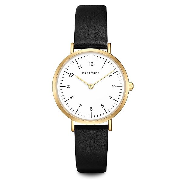 Eastside Quarzuhr Rosehill schwarz, mit Echtleder-Armband günstig online kaufen