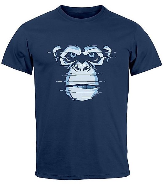 Neverless Print-Shirt Herren T-Shirt Brustprint Affe günstig online kaufen