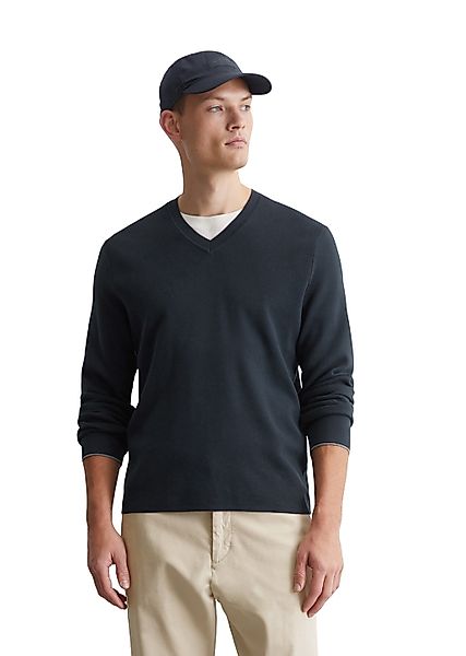 Marc OPolo V-Ausschnitt-Pullover "aus Bio-Baumwolle" günstig online kaufen