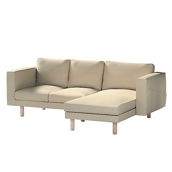 Bezug für Norsborg 3-Sitzer Sofa mit Recamiere, beige- grau, Norsborg Bezug günstig online kaufen