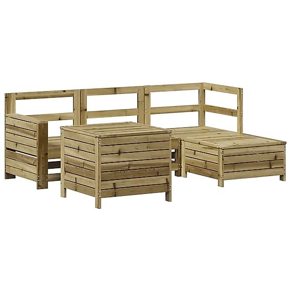 vidaXL 5-Tlg Garten-Sofagarnitur Kiefernholz Imprägniert 3250487 günstig online kaufen