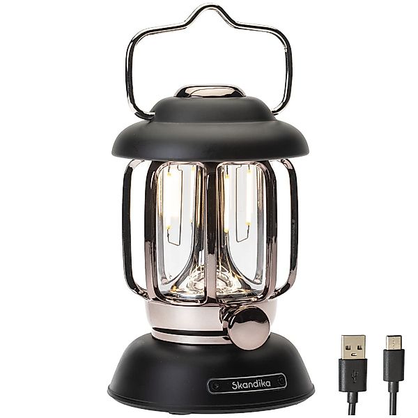 Skandika LED Gartenleuchte Campinglampe Forsol, Retro-Stil, günstig online kaufen