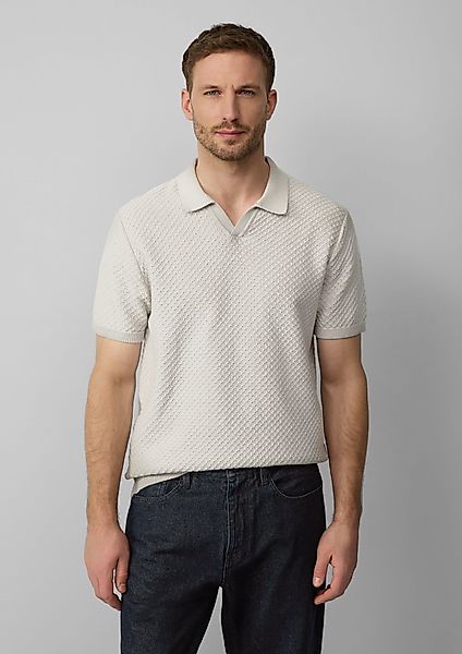 s.Oliver BLACK LABEL Strickpullover Gestricktes Poloshirt günstig online kaufen