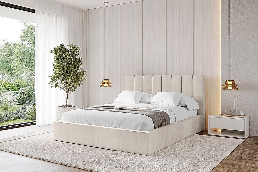 ALTDECOR Polsterbett STERA, Doppelbett mit Stauraum, günstig online kaufen