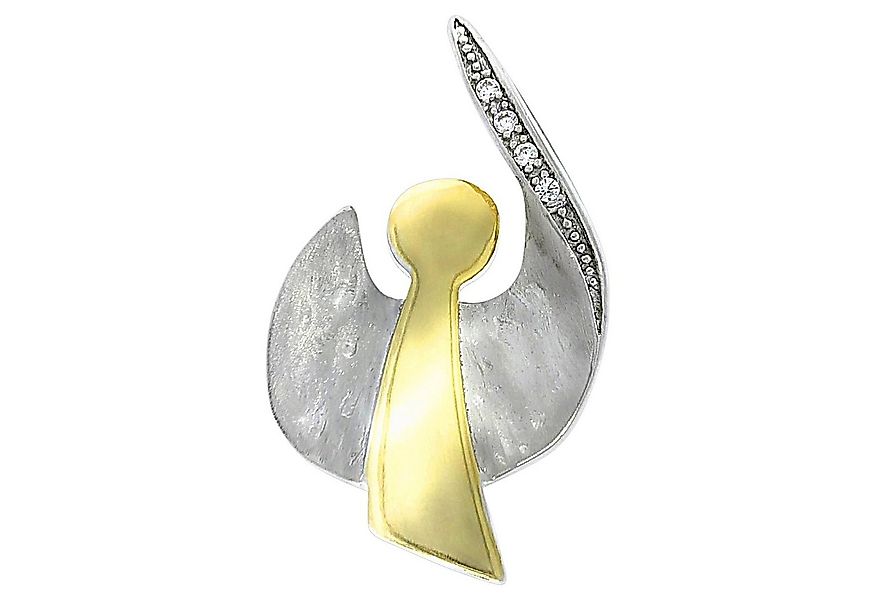 Vivance Kettenanhänger 925 Silber zweifarbig Motiv Engel günstig online kaufen